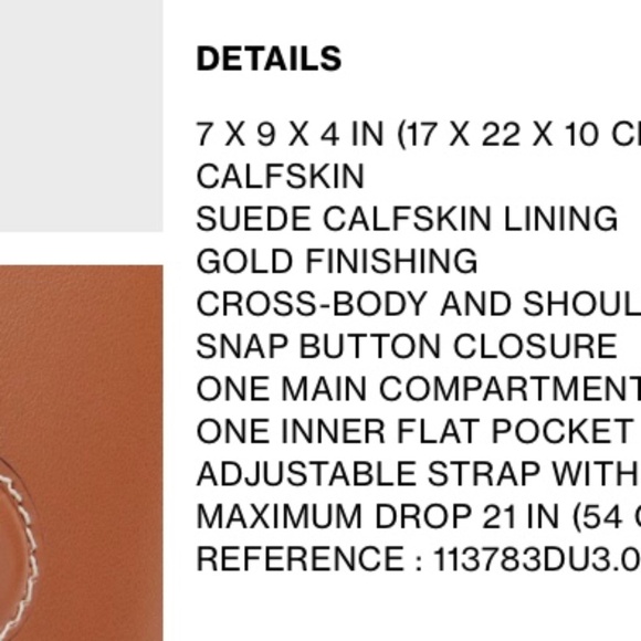 COPY - Celine Triomphe Small Bucket Bag, Tan - Picture 10 of 10